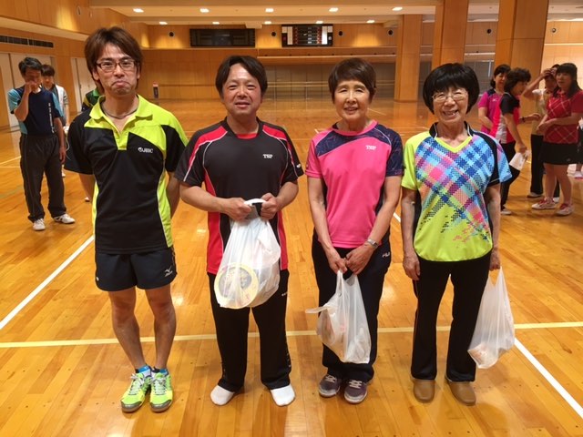 Aクラス準優勝 間部・林(孝)・白鳥・望月組